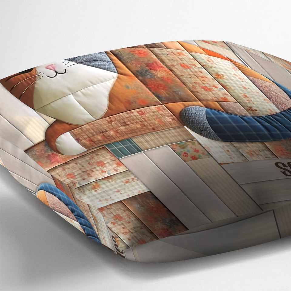 Cute Cat - Personalized Cat Throw Pillow