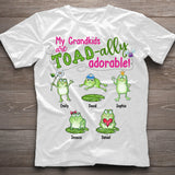 My Grandkids Are Toad-ally - Personalized Grandma T-shirt And Hoodie