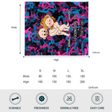 I Love You Funny Couple - Personalized Couple Blanket