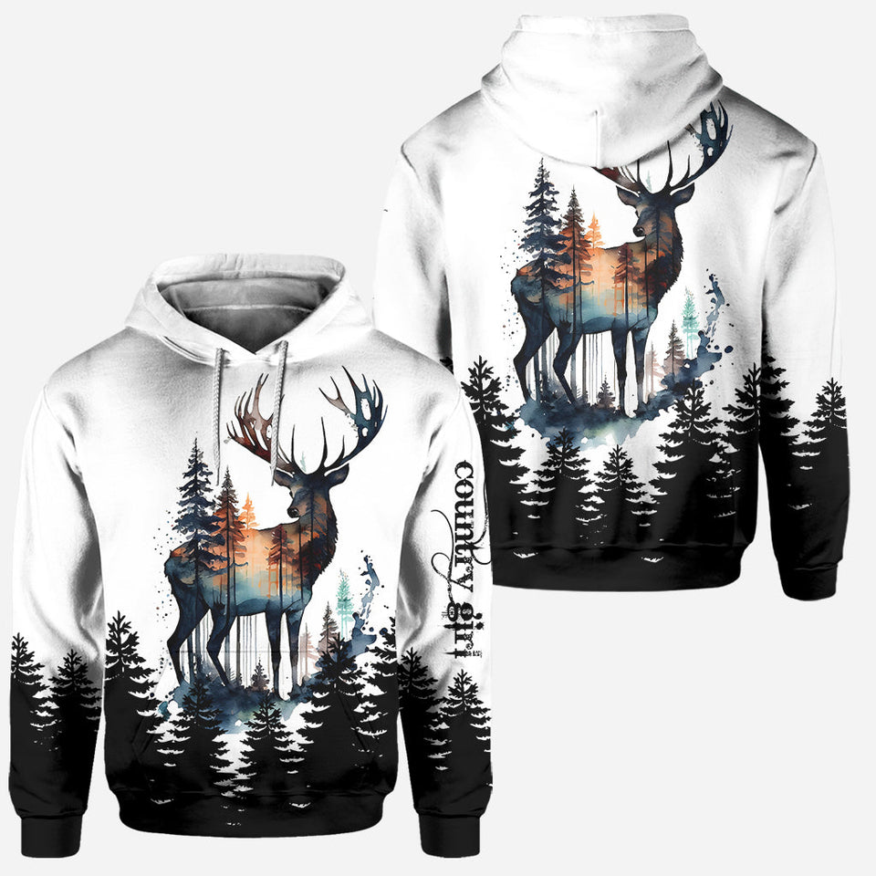 Country Girl - Personalized Hunting Hoodie and Leggings