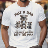 Just A Dad Who Always Came Back With The Milk - Personalized Father T-shirt And Hoodie