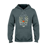 Floral Mama Bear And Cubs Hugging - Personalized Mother T-shirt And Hoodie