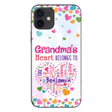 Grandma's Heart - Personalized Grandma Phone Case