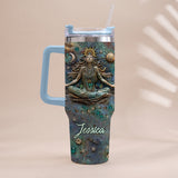 Lose Your Mind Find Your Soul - Personalized Yoga Tumbler With Handle