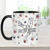 Proud Grandma Mom Aunt - Personalized Grandma Accent Mug