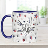Proud Grandma Mom Aunt - Personalized Grandma Accent Mug