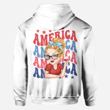 American Girly - Personalized Independence Day/ 4th of July All Over Shirt