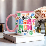 Dog Mom Life - Personalized Dog Accent Mug