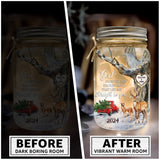 God Blessed The Broken Road - Personalized Couple Mason Jar Light