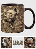 Cool Pitbull - Personalized Dog Accent Mug
