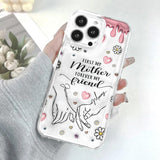 First My Mother Forever My Friend - Personalized Mother Clear Phone Case