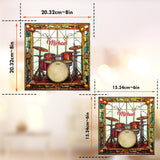 Love Drums - Personalized Drummer Window Hanging Suncatcher Ornament