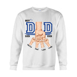 Daddy's Team Fist Bump - Personalized Father T-shirt And Hoodie