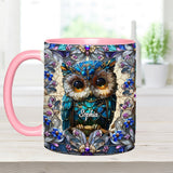 Charming Owl - Personalized Owl Accent Mug