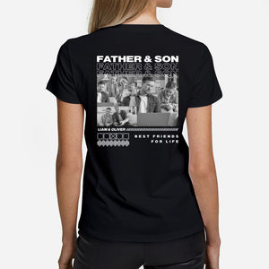 Father And Son Daughter Best Friends - Personalized Father T-shirt and Hoodie