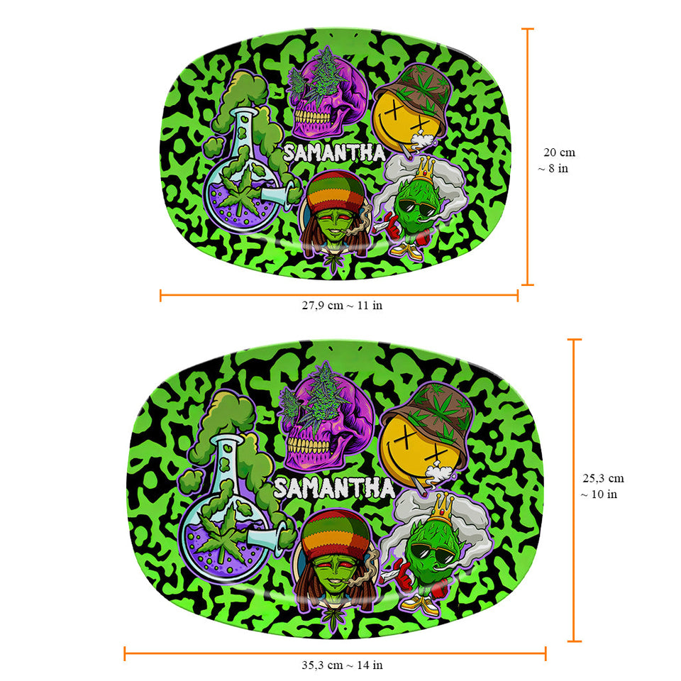 Keep One Rolled 420 - Personalized Weed Plate