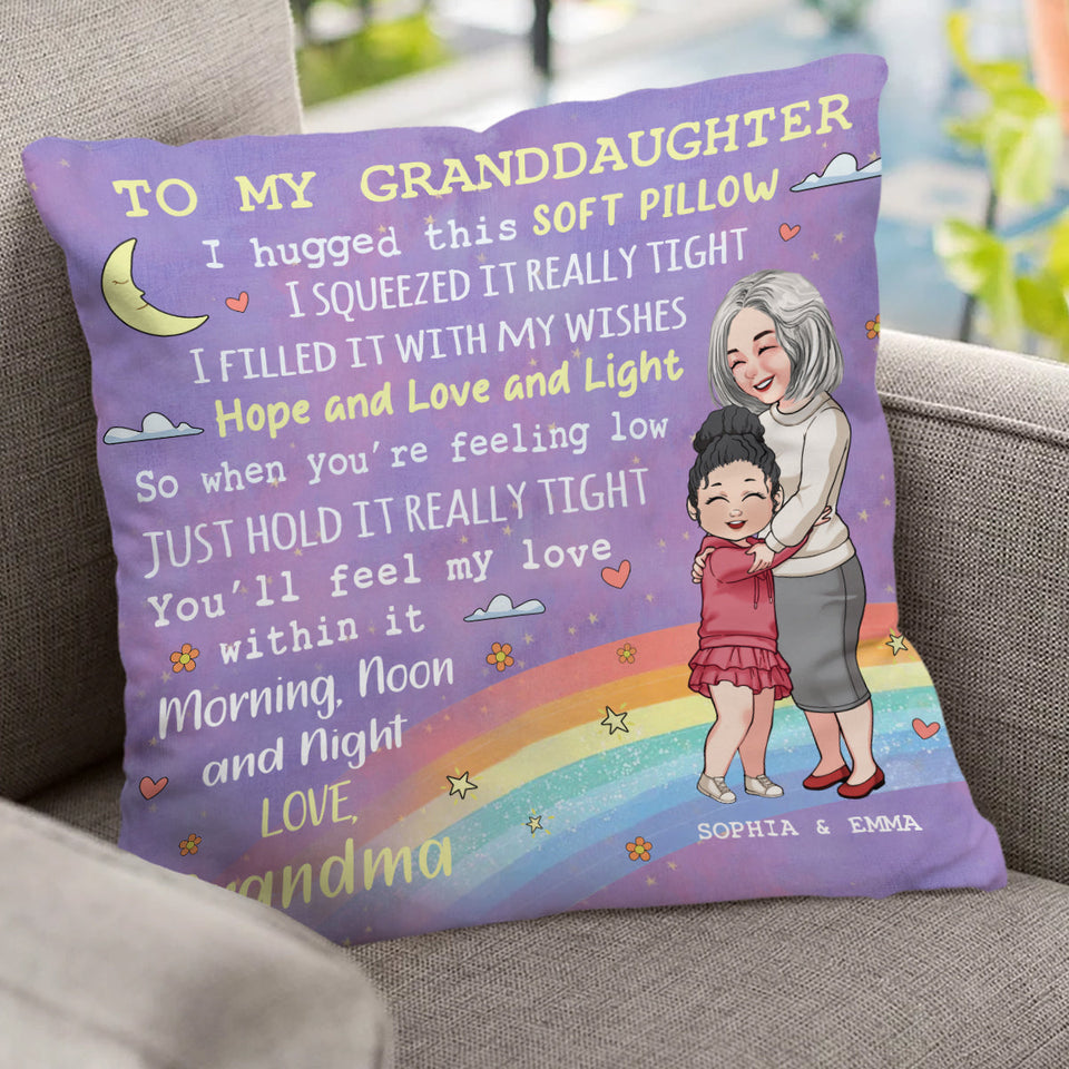 To My Daugter/ Granddaughter/ Son/ Grandson... - Personalized Grandma Throw Pillow