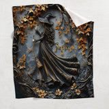 Beautiful Witch - Personalized Witch Blanket