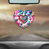 Best Mom Grandma Ever - Personalized Mother Car Ornament