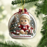 Baby First Christmas - Personalized Newborn Ornament