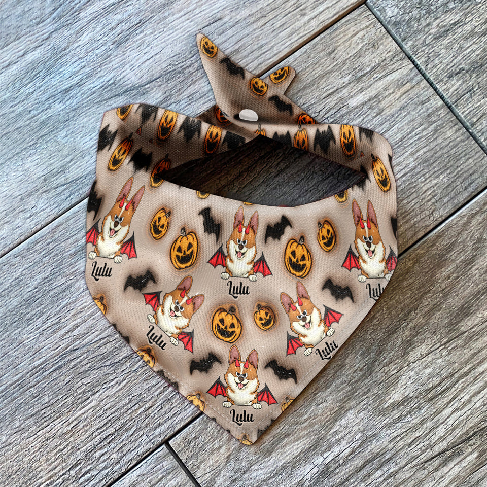 Halloween Cute Dog - Personalized Dog Pet Bandana