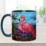 Love Flamingos - Personalized Flamingo Accent Mug