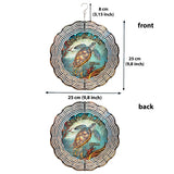 Salty Lil' Beach - Personalized Turtle Wind Spinner
