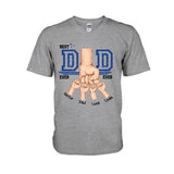 Daddy's Team Fist Bump - Personalized Father T-shirt And Hoodie