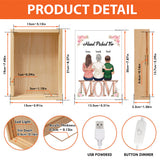 Hand Picked Flower For Mom - Personalized Mother Picture Frame Light Box