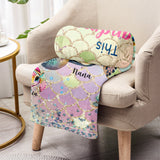 This Grandma Mom Belongs To Custom Any Title - Personalized Grandma Blanket