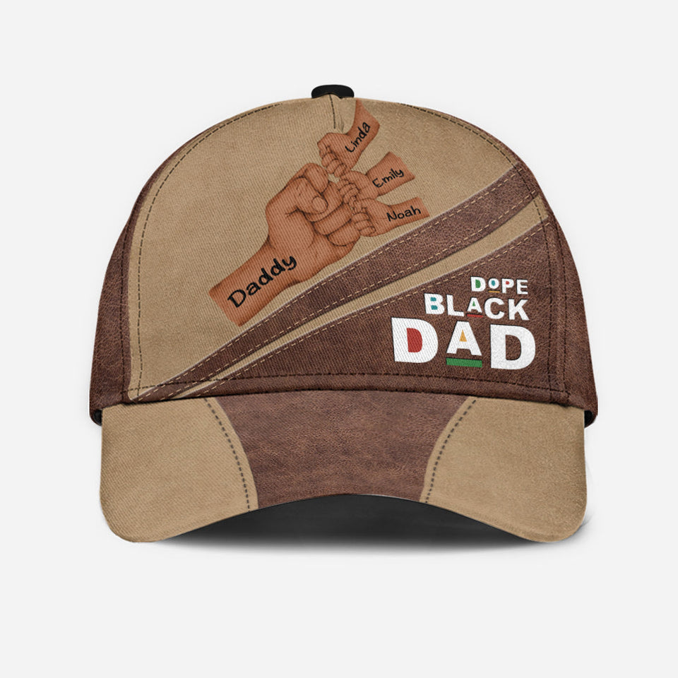 Dopest Dad - Personalized African American Classic Cap