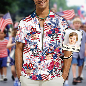 Best Dad Ever - Personalized Father Hawaiian Shirt