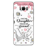 First My Mother Forever My Friend - Personalized Mother Clear Phone Case