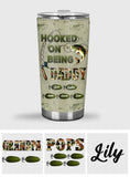 Hooked On Being Dad/ Grandpa... - Personalized Fishing Tumbler