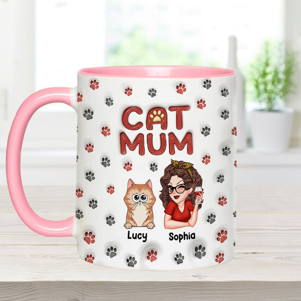 Fur Mama - Personalized Cat Accent Mug