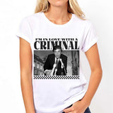 I'm in Love with a Cr!m!nal T-shirt, Daddy President Shirts, Funny Political T-Shirt, Humor Tee for Election, 2024 Election Apparel, Unisex Graphic Tee