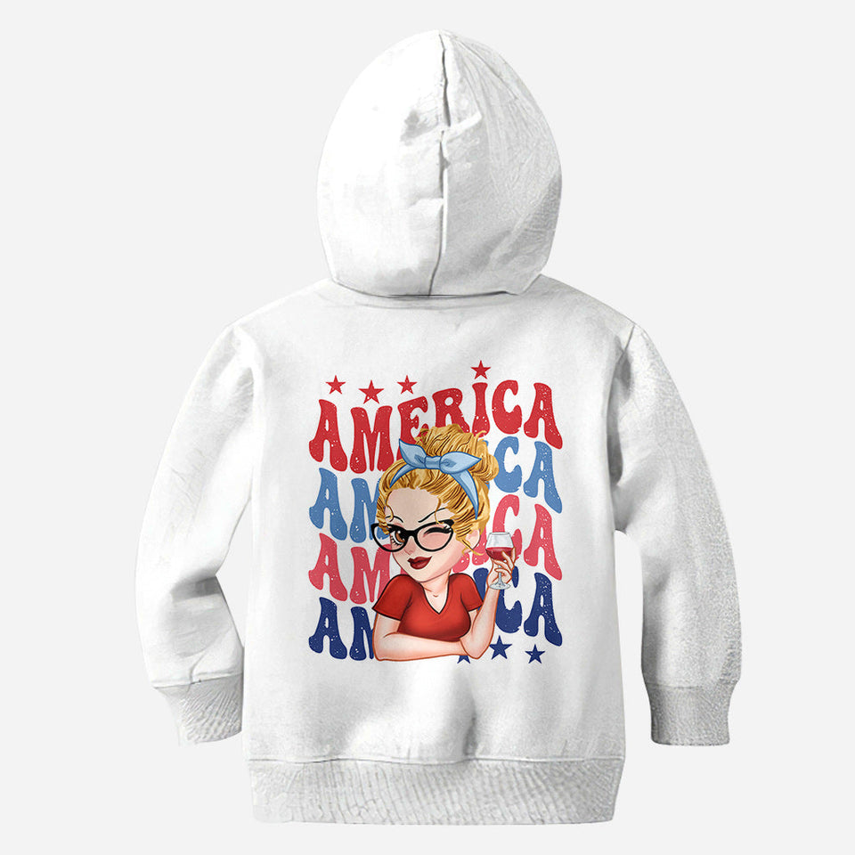 American Girly - Personalized Independence Day/ 4th of July All Over Shirt