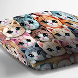 Cute Cats - Personalized Cat Throw Pillow