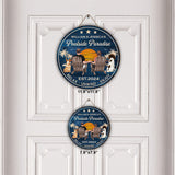 Pooside Paradise - Personalized Round Wood Sign