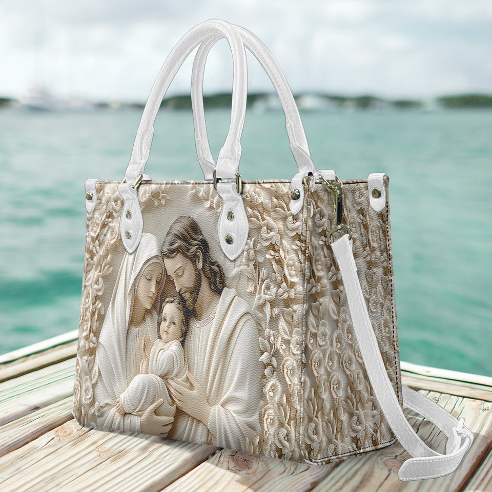 The Holy Family - Christian Leather Handbag