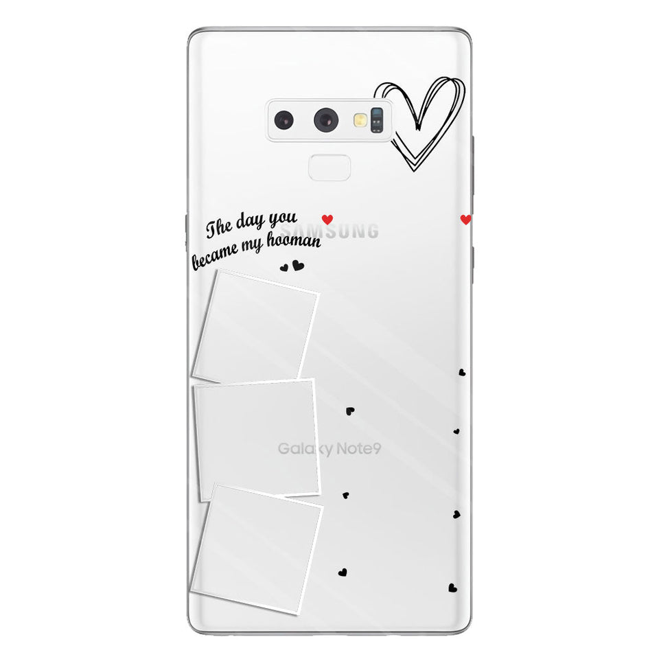 The Day You Became My Hooman Dog Cat Pet Lover Custom Photos And Calendar - Personalized Dog Clear Phone Case