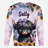 Cute Little Cow - Personalized All Over Shirt