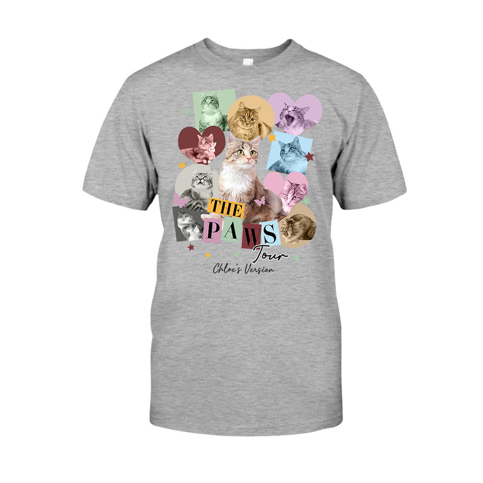 The Paws Tour Pet's Version - Personalized Cat T-shirt And Hoodie