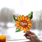 Blessed To Be Called Nana Grandma Gigi - Personalized Grandma Window Hanging Suncatcher Ornament