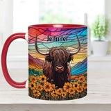 Love Highland Cow - Personalized Accent Mug