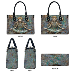 Lose Your Mind Find Your Soul - Personalized Yoga Leather Handbag