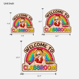 Teacher Life Glitter Rainbow - Personalized Teacher Custom Shaped Wood Sign