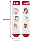 The Cats Are On My Lap - Personalized Cat Socks