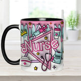 Proud Nurse - Personalized Nurse Accent Mug