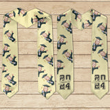 Caricature Funny Character - Personalized Graduation Graduation Stole